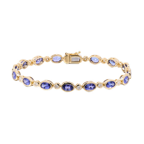 Bracelet en or et Tanzanite AAA (CIRARI)