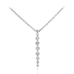 Gouden halsketting met SI2 (H) Diamanten (CIRARI)