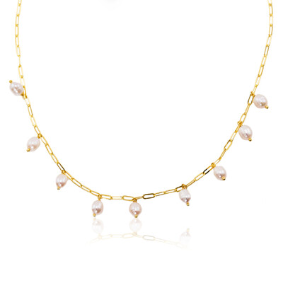 Collier en argent et Perle blanche de culture d'eau douce (Joias do Paraíso)
