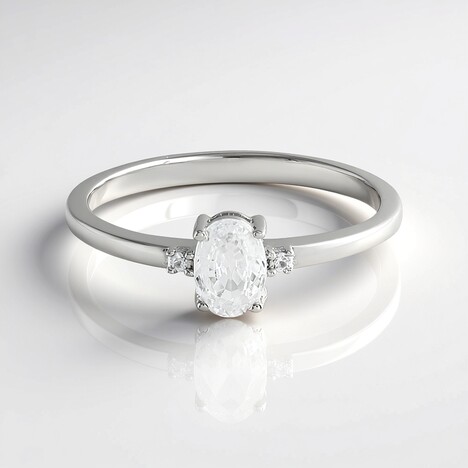 Anello in argento con Zircone