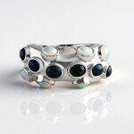 Anello in argento con Opale di Welo (SAELOCANA)