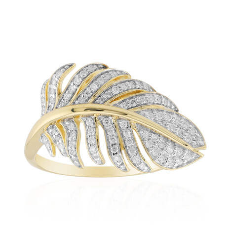 9K SI1 (G) Diamond Gold Ring (Annette)