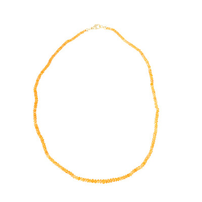 Collier en argent et Grenat mandarine (CUSTODANA)