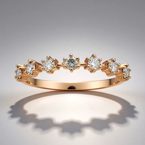 Bague en or et Diamant rose de France SI1 d'Argyle  (Annette)