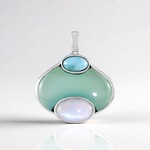 Edelstein-Silberanhänger (KM by Juwelo)