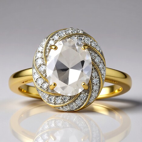 Anello in oro con Euclasio del Brasile (Mark Kaufman)