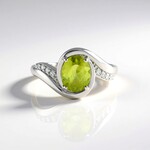 Anello in argento con Sfene
