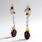 Orecchini in argento con Tormalina Rosa Brasiliana (Gems en Vogue)