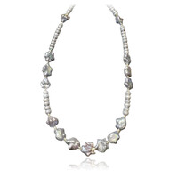 Collana in argento con Perla di Acqua Dolce