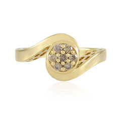 Anillo en plata con Diamante champán I2