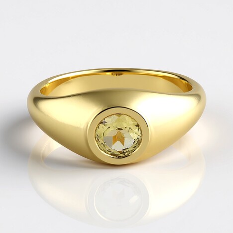 Anello in argento con Berillo Giallo