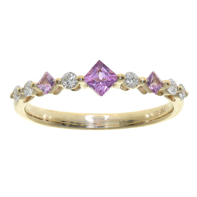 Bague en or et Saphir parme (CIRARI)