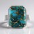 Anello in argento con Turchese Ramato Blu Mohave (Faszination Türkis)