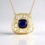 Collana in argento con Zaffiro Blu del Madagascar (Ornaments by de Melo)