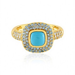 Sleeping Beauty Turquoise Silver Ring (de Melo Essence)