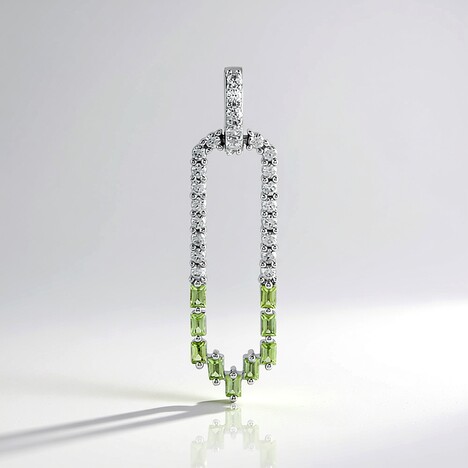 Ciondolo in argento con Peridoto Arizona