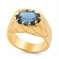 Anello in argento con Topazio Blu Londra (de Melo Essence)
