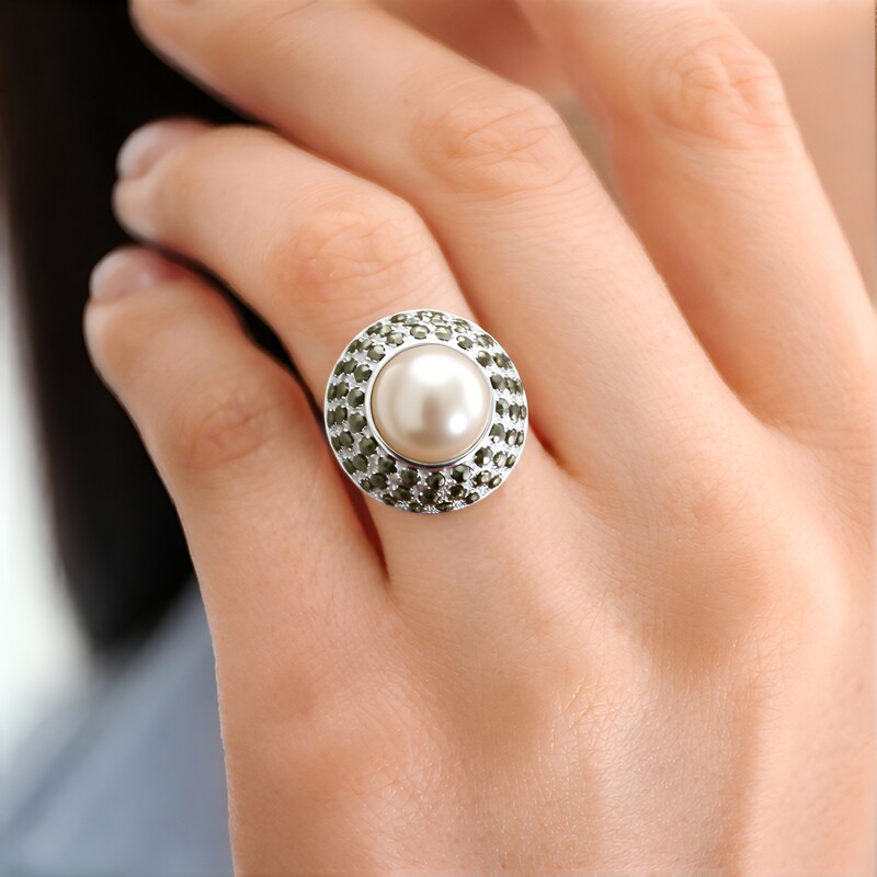 Mabe-Perlen-Silberring (Annette classic)