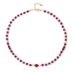 Collana in argento con Agata Rosa (Riya)