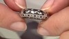 Anillo en plata con Espinela negra