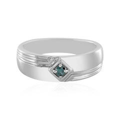 Zilveren ring met een I3 Champagne Diamant