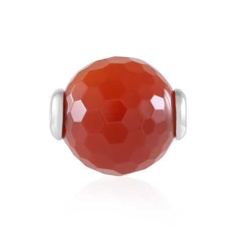 Zilveren hanger met een Rode onyx (MONOSONO COLLECTION)