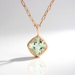 Collana in argento con Ametista Verde (Adela Silber)