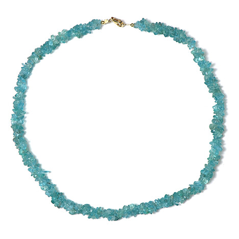 Collier en argent et Apatite bleue