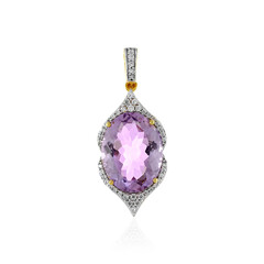 Colgante en plata con Amatista Rosa de Francia
