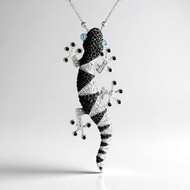Collier en argent et Topaze bleu Suisse (Dallas Prince Designs)