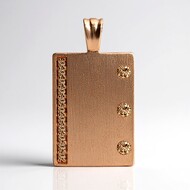 Colgante en oro con Diamante rosa de Francia de Argyle SI1 (Annette)
