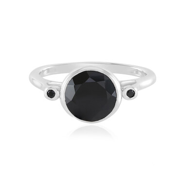 Anello in argento con Spinello Nero