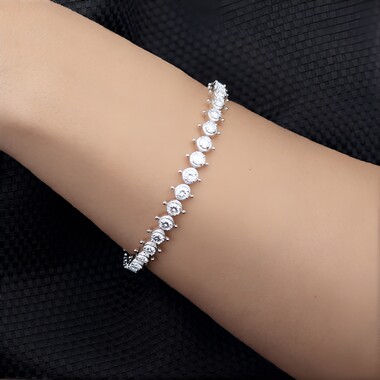 Bracelet en argent et Zircon (Dallas Prince Designs)