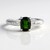 Anello in argento con Diopside Russo