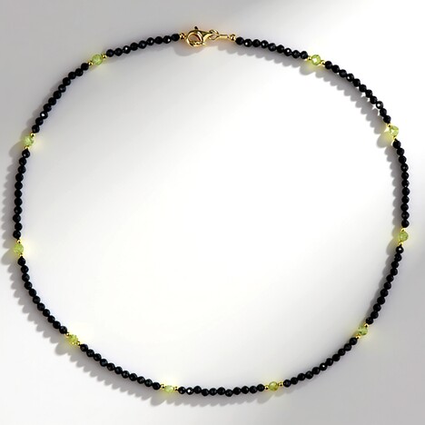 Collana in argento con Spinello Nero