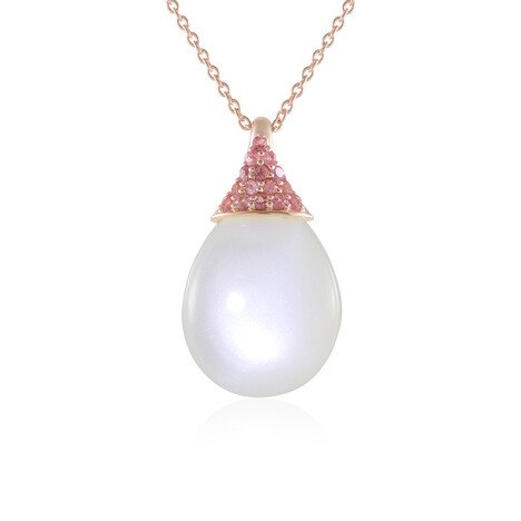 White Moonstone Silver Necklace (KM by Juwelo)