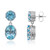 Orecchini in argento con Topazio Blu Cielo (Dallas Prince Designs)