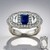 Anello in argento con Cianite del Nepal (Dallas Prince Designs)