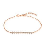 Bracciale in argento con Diamante Rose de France VS1 di Argyle (Annette)