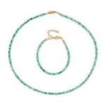 Brazilian Emerald Silver Set