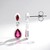 Boucles d'oreilles en argent et Rubis de Bemainty