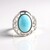 Anello in argento con Larimar (MONOSONO COLLECTION)