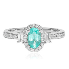 Anello in oro con Tormalina Paraíba (CIRARI)