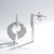 Boucles d'oreilles en argent et Zircon (MONOSONO COLLECTION)