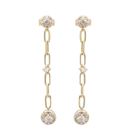 Boucles d'oreilles en or et Diamant SI1 (H) (CIRARI)