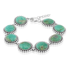 Kingman Blue Mojave Turquoise Silver Bracelet (Jones Lee)