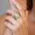 Bague en or et Opale Paraïba (AMAYANI)