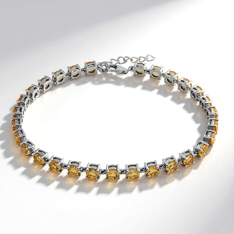 Bracelet en argent et Citrine