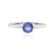 Anello in platino con Tanzanite
