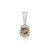 Ciondolo in argento con Diamante Champagne I3